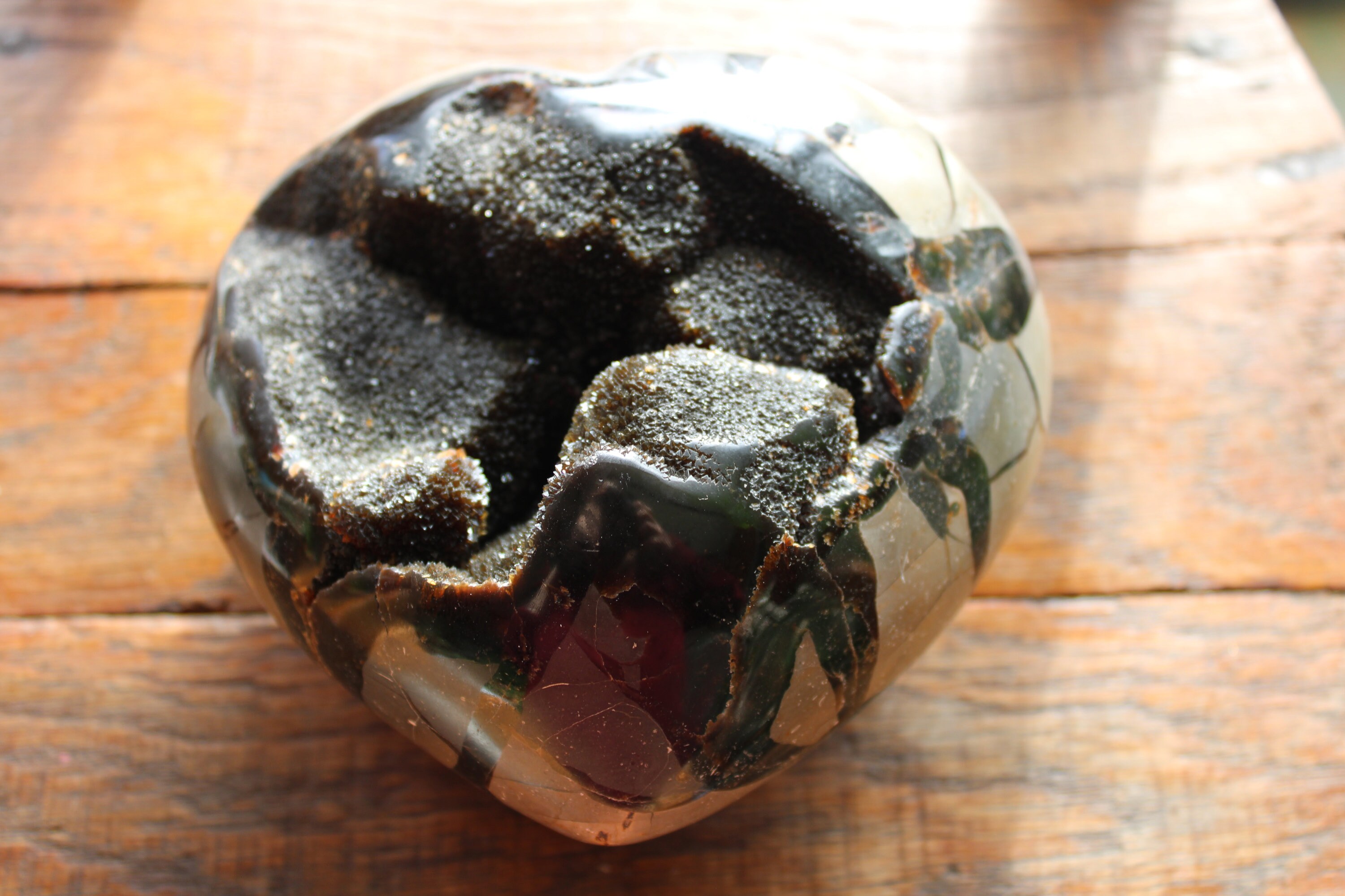 Coeur Géant de Septaria Sauvage, Oeuf Dragon - Souplesse & Respect