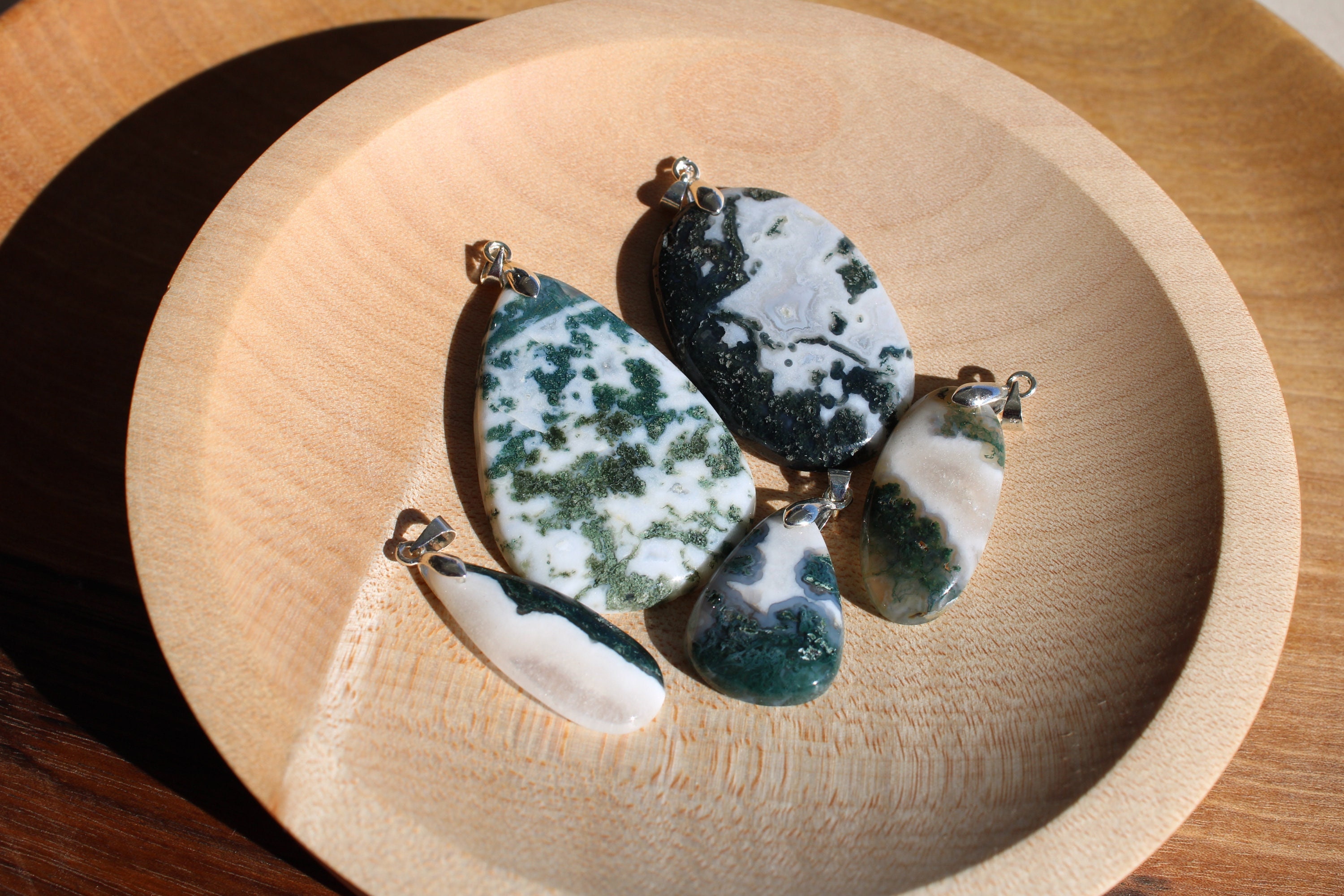 Cabochon Agate Mousse - Force de Vie & Terre-Mère