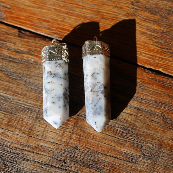 Pendentif Pointe Howlite - Calme & Ouverture