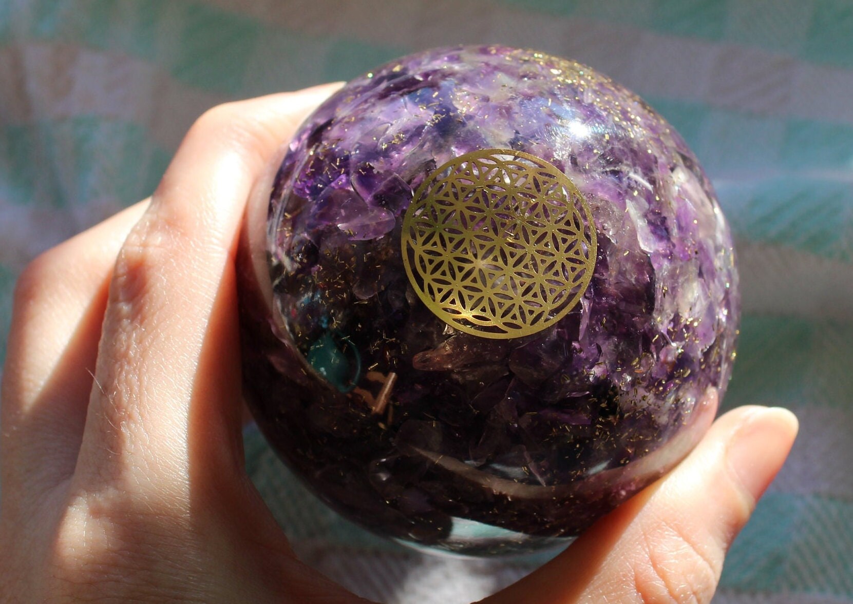 Sphère Orgonite Améthyste