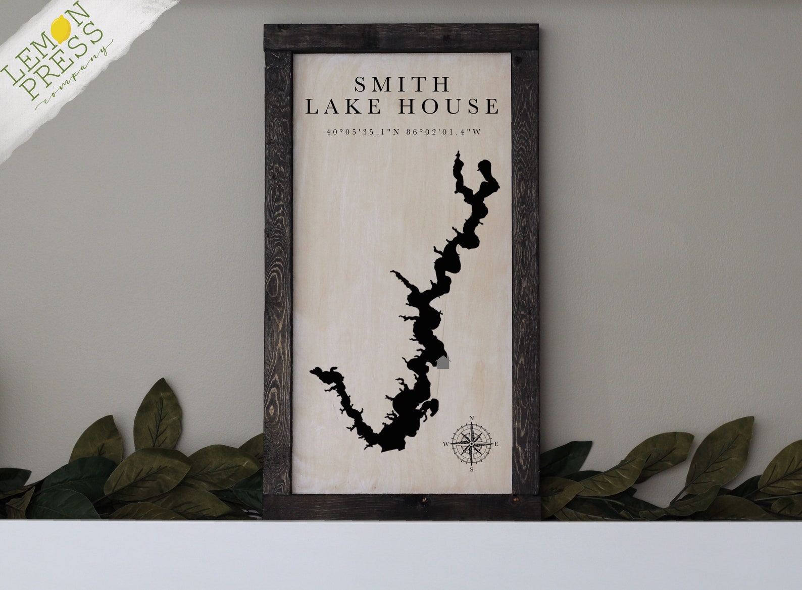 Morse Reservoir Sign Morse Lake Lake House Customizable Etsy