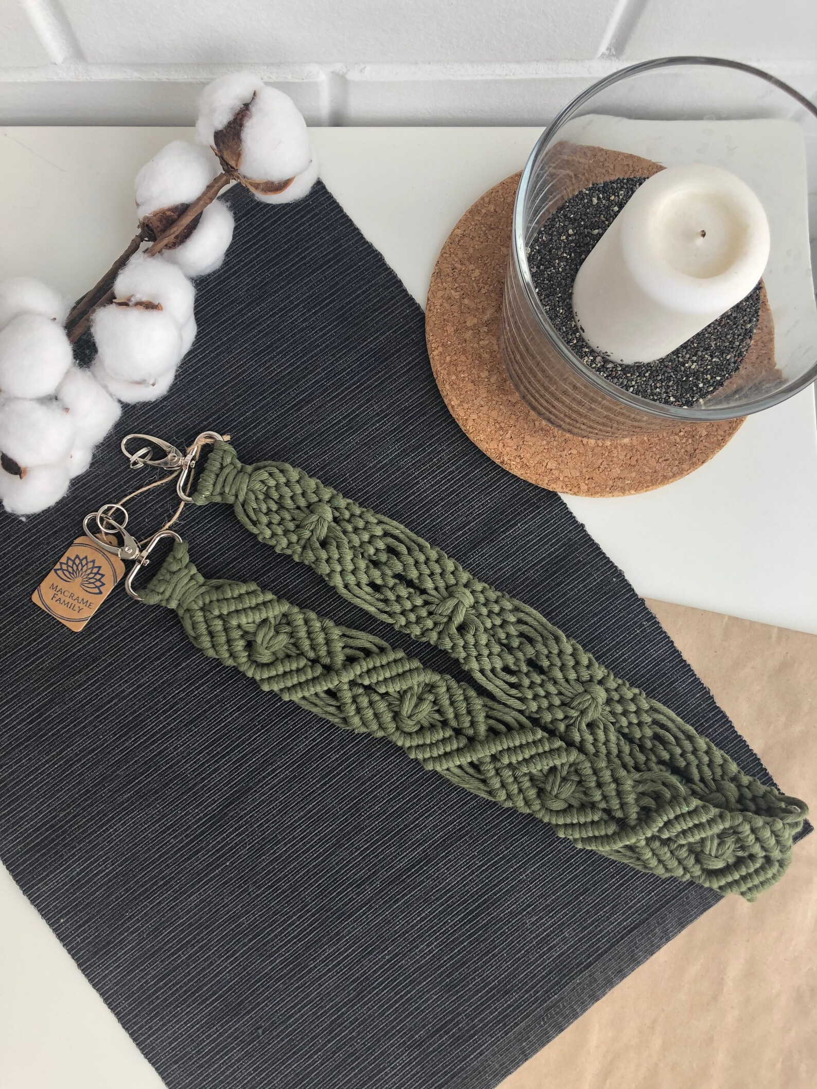 Macrame Purse Strap/macrame Accessories/boho Bag Strap/vegan Etsy
