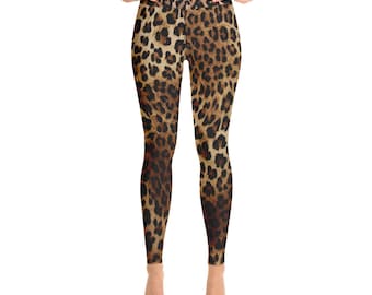 Leopard Leggings, Leopard Beine, Leopard Yoga Leggings, Wild Leopard Yoga Hose, Übung Leopard Hose