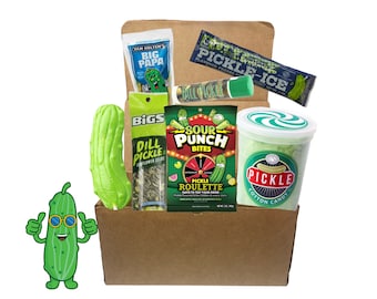 Deluxe Dill Pickle Lover's Gift Box - Gourmet Assortment of Pickle flavor snacks