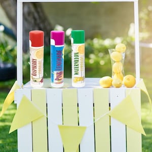 Lemonade Lip Balm Collection: Natural, Nut-Free Flavored Balms