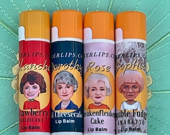 Golden Girls Lip Balm Pack - cheesecake flavors - gifts for her - Mother’s Day gifts - nostalgia tv