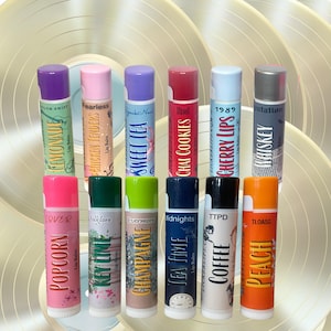 TS Eras Inspired Lip Balm Set - UPDATED with Life of a Showgirl flavor - 6 or 12 Unique Flavors Inspired by Her Iconic Albums