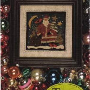 SANTA'S HELPER l Punch Needle Pattern l by Threads that Bind l Printed on Weavers Cloth