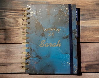Plan and conquer 2024 with a personalised Touch – Get your Custom 2024 Diary and make each day your own!- A6 Diary
