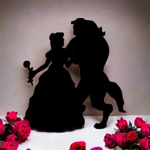 Sticker Silhouette La Belle et la bête