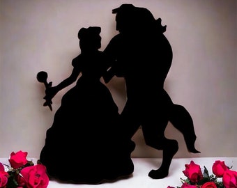 Schoonheid en het beest silhouet sticker
