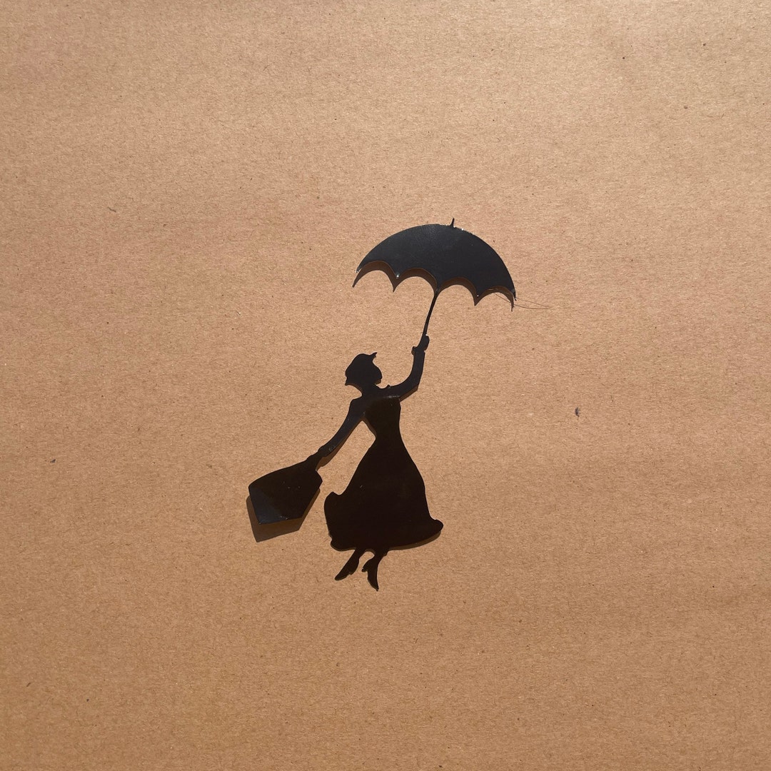 Mary Poppins Silhouette Sticker - Etsy
