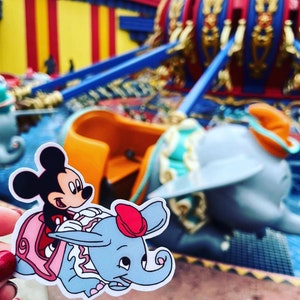 Mickey Dumbo Ride Sticker / Magnet image 3