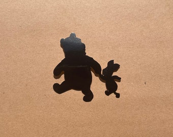 Poeh en big big silhouet sticker