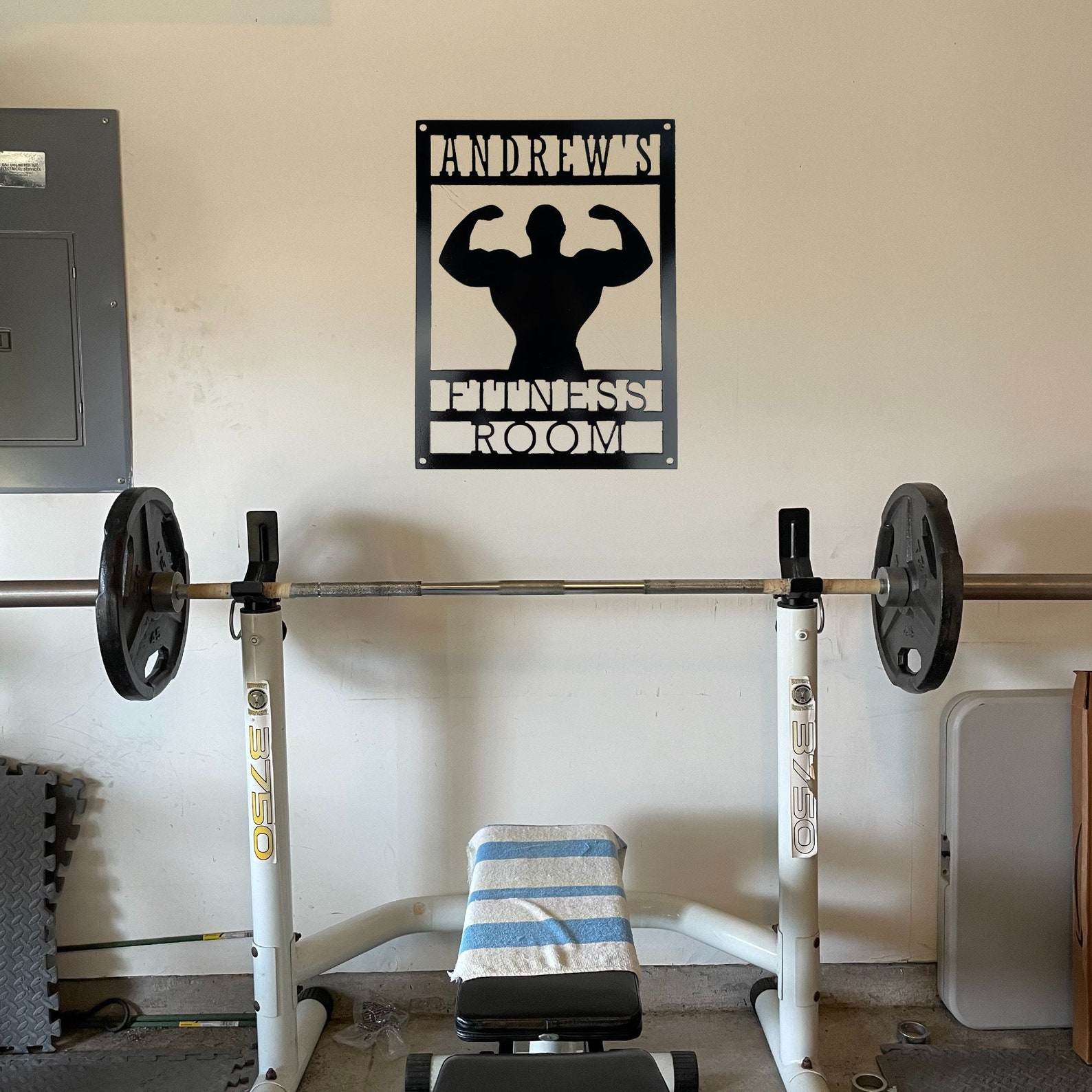 Custom Home Gym Sign Personalized Gym Wall Art Metal Gym | Etsy