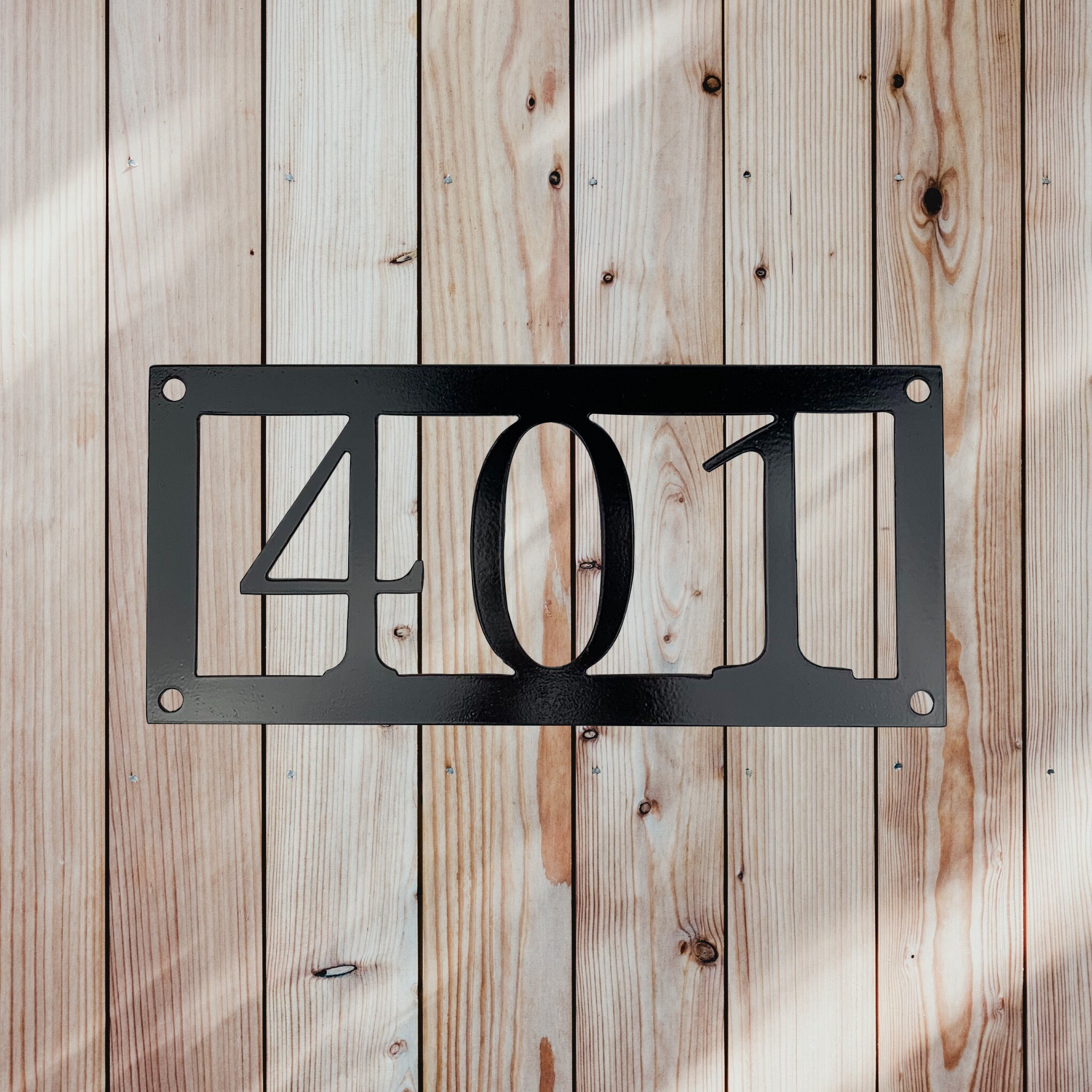 Custom House Numbers Outdoor Metal Address Sign Modern House Etsy