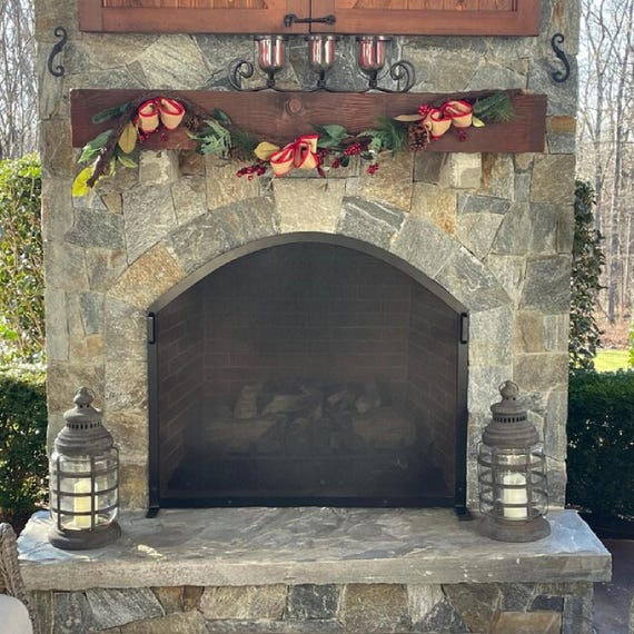 HOMCOM 3-Panel Folding Fireplace Screen For Wood Burning With Double Doors, Home Heavy Duty Steel Fire Spark Guard, 47.25" X 31", Black - View #5