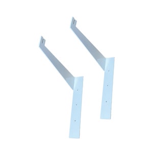 Clothing Rack Bracket 2 Pack, Heavy Duty Closet Rod Holder, Clothes Hanger Bar Support