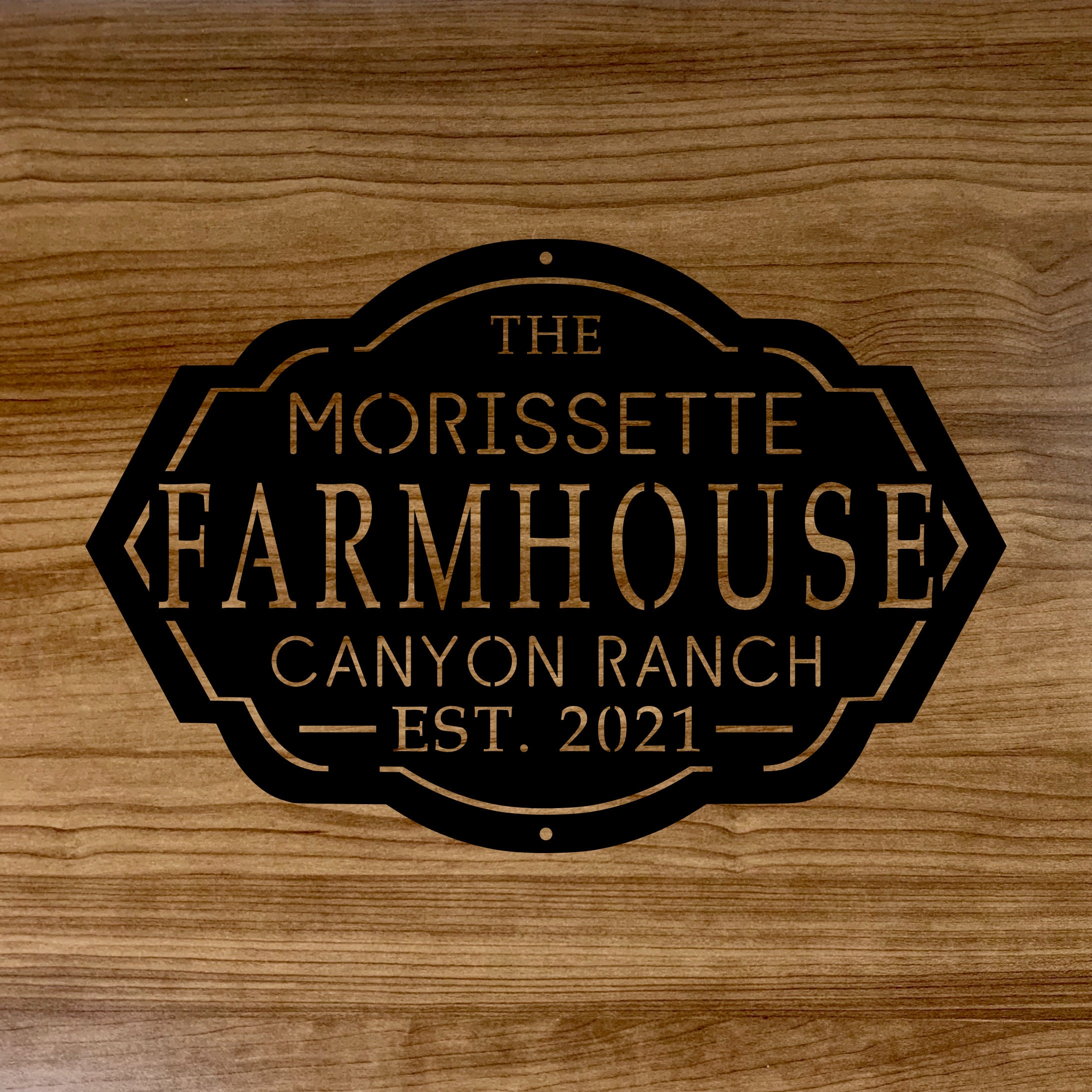 Custom Farm House Sign, Personalized Family and Farm Name, Outdoor ...