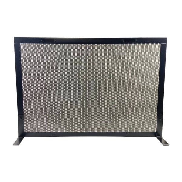 Custom Fireplace Screen, Simple Steel Design, Custom Sizes to Fit Your Fireplace, Hand Made in USA