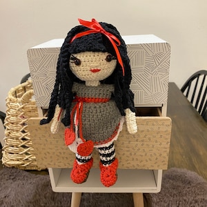 Adorable Mother’s Day Crochet Doll, Christmas, Amigurumi,  Handmade, Gift, Toy, Decor, Cotton, Collectable, Doll, Present, Thanksgiving