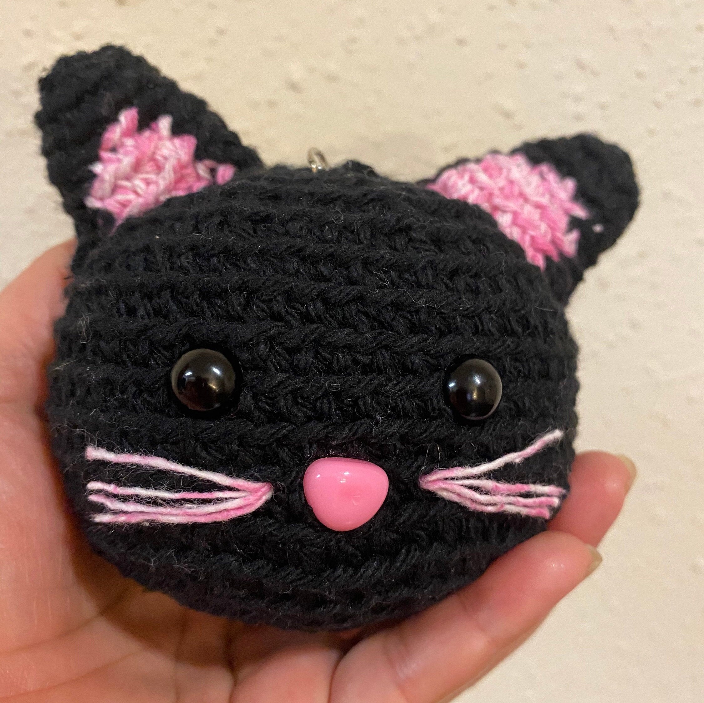 Adorable Crochet Keychain Cat Etsy