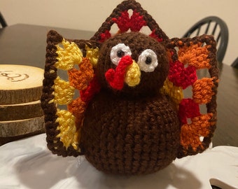 Adorable Crochet Turkey Thanksgiving, Christmas Day, Decor, Gift, Fall Decor, Crochet, Handmade, Autumn Decor, Halloween