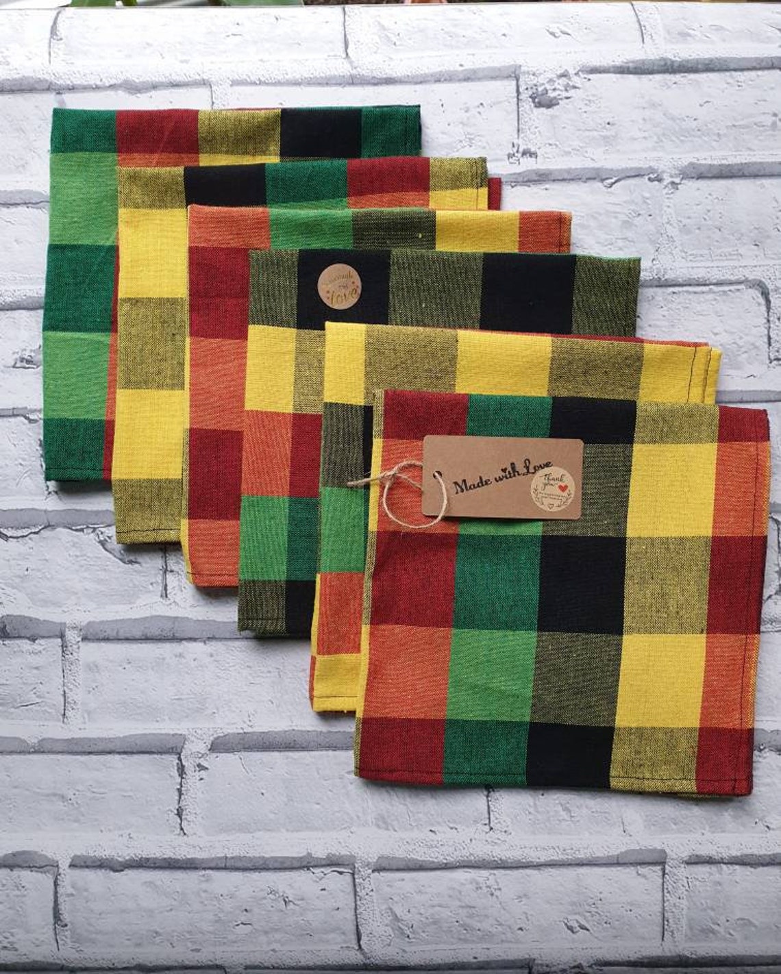 Pack de seis telas de algodón 100 de primera calidad .size Etsy