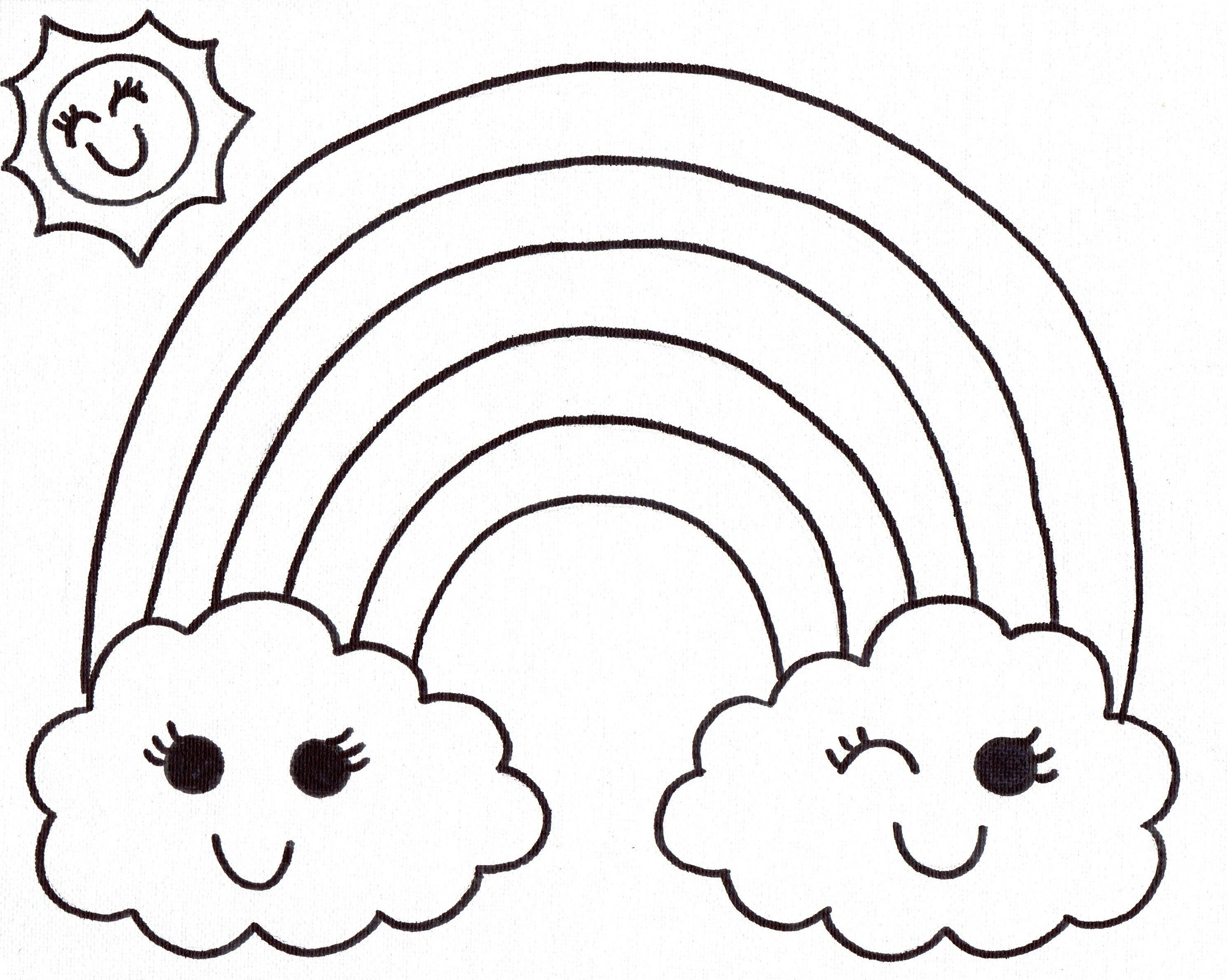 DIY Painting Kit/ Pre Drawn Canvas/ Rainbow Theme/Kid's Etsy