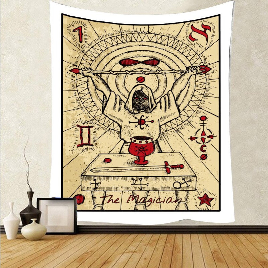 The Magician Tarot Card Embroidery The Magician Tarot Card Embroidery