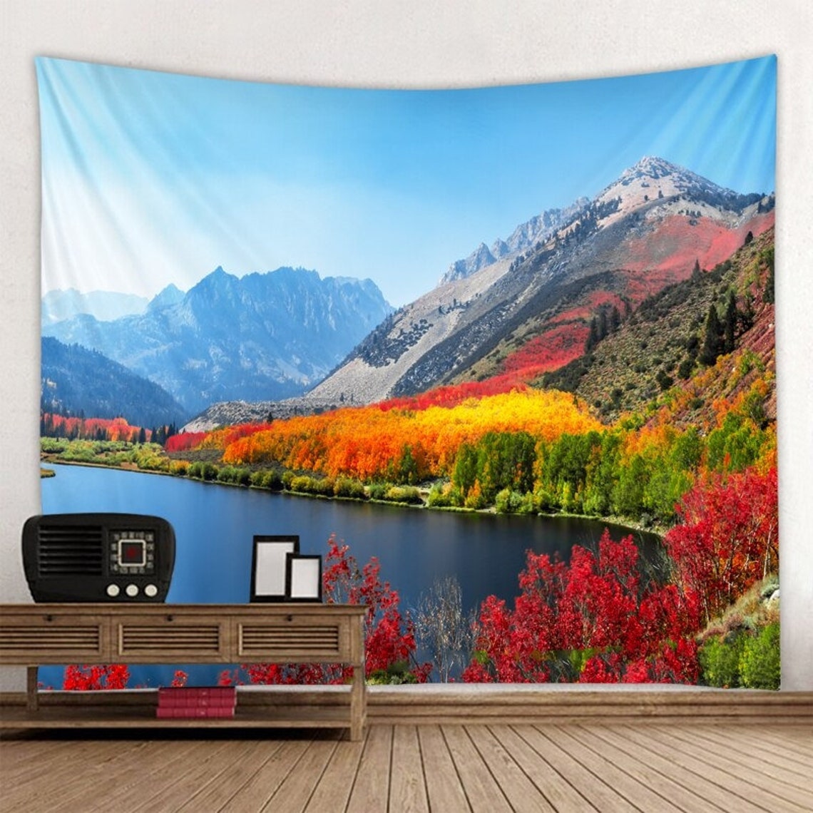 Nature Tapestry Landscape Scenery Wall Hanging Lake Tapestries  Etsy