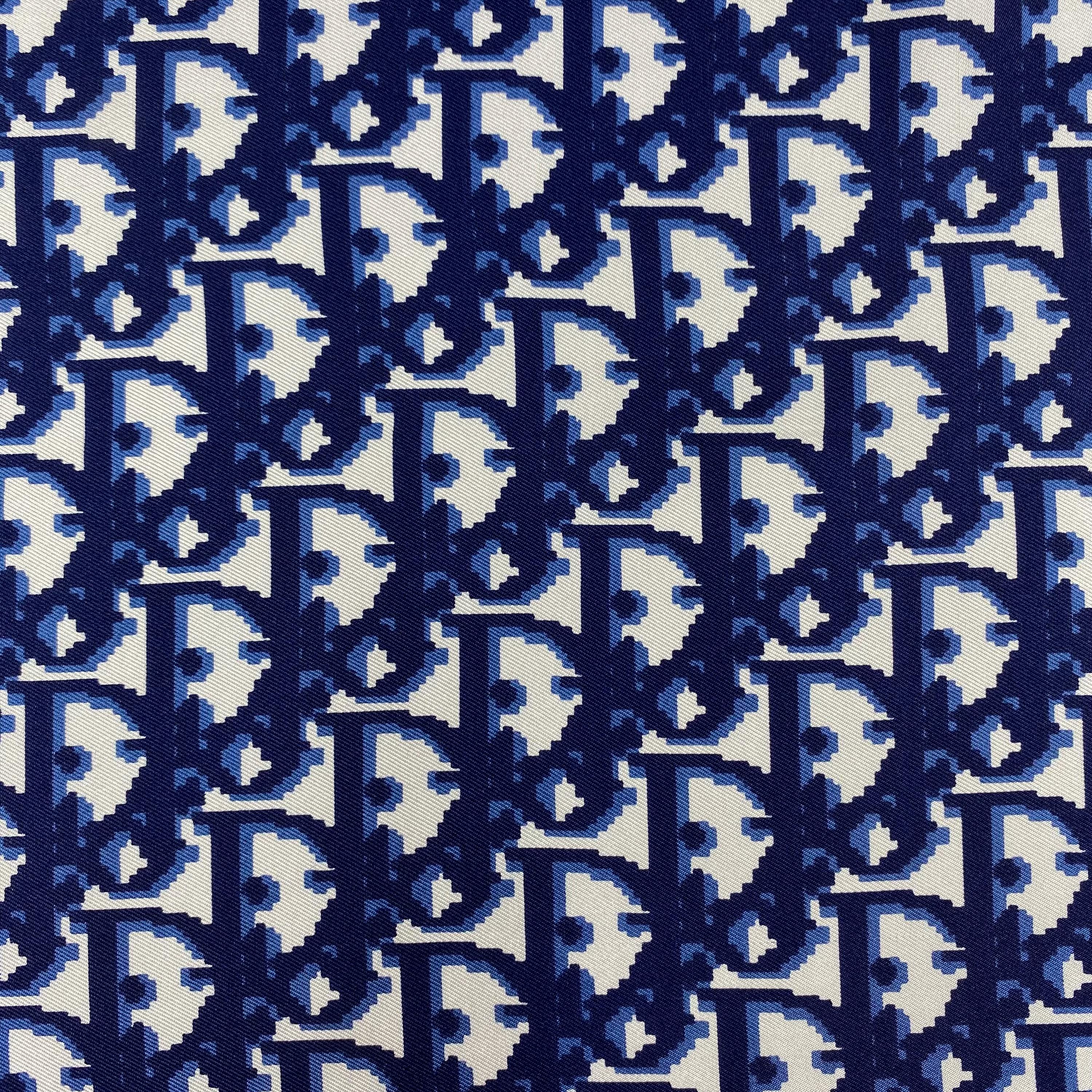 Vintage Christian Dior Trotter Silk Scarf Christian Dior Oblique