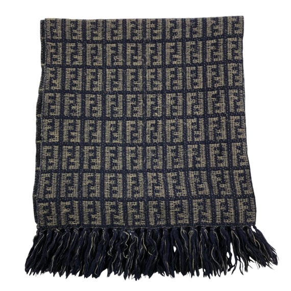 Vintage Fendi Scarf Roma Italia Fendi Wool Scarf Vintage Fendi