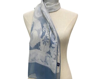 Vintage Silk Scarf, Twill Silk Scarf, Vintage Silk Muffler, Vintage Neck Scarf, Vintage Neck Accessories, Vintage Italian Silk Scarf