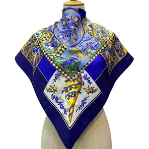 Vintage Hermes Le Tarot Silk Scarf Hermes Silk Scarf Vintage Hermes Foulards Hermes Square Scarf Vintage Hermes Shawl Hermes 34
