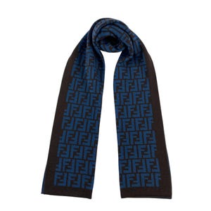 Vintage Fendi Scarf Roma Italia Fendi Wool Scarf Vintage Fendi Wool Muffler Fendi Neck Scarf Vintage Fendi Wool Neckwear