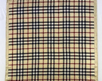 Vintage Burberry Handkerchief, Burberry Bandana, Vintage Burberry Pocket Square, Burberry Scarf, Burberry Neck Scarf, Cotton Pocket Square