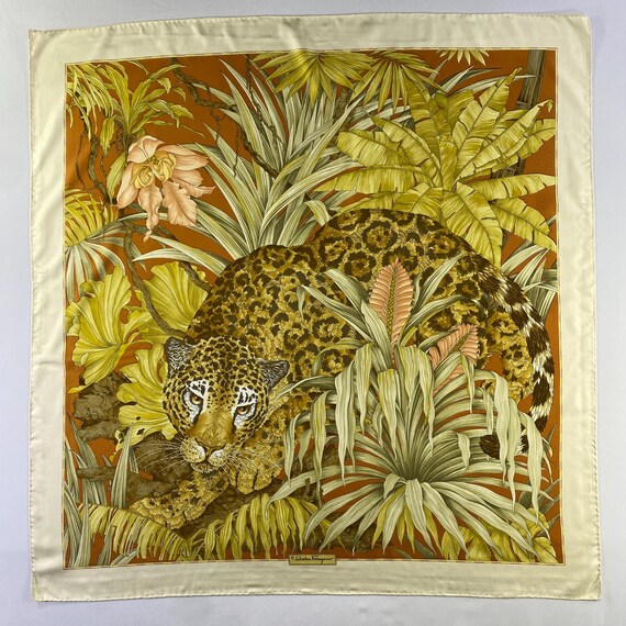 ヴィンテージ サルヴァトーレ フェラガモ シルク ストール