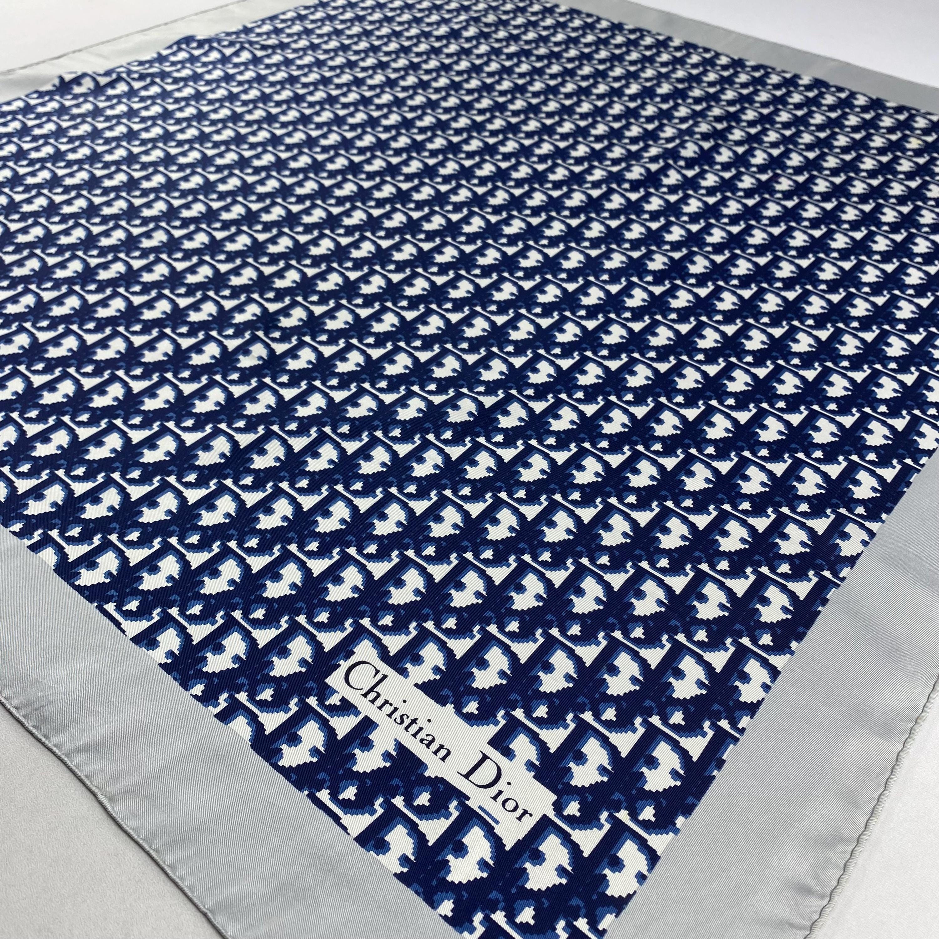Vintage Christian Dior Trotter Silk Scarf Christian Dior Oblique