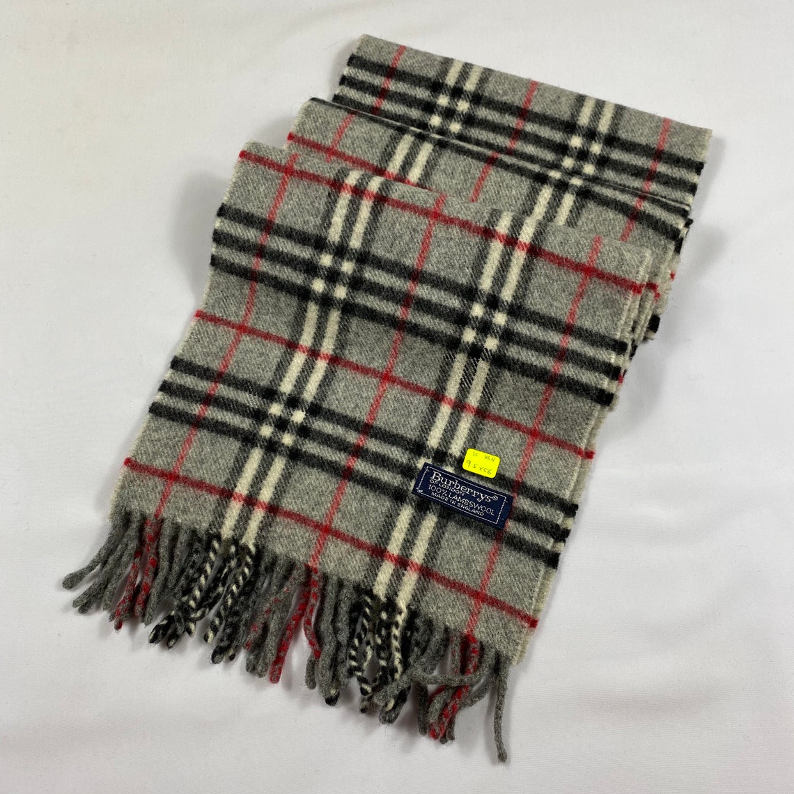 Vintage Burberry Scarf Luxury Accessories Wool Scarf Cashmere Etsy