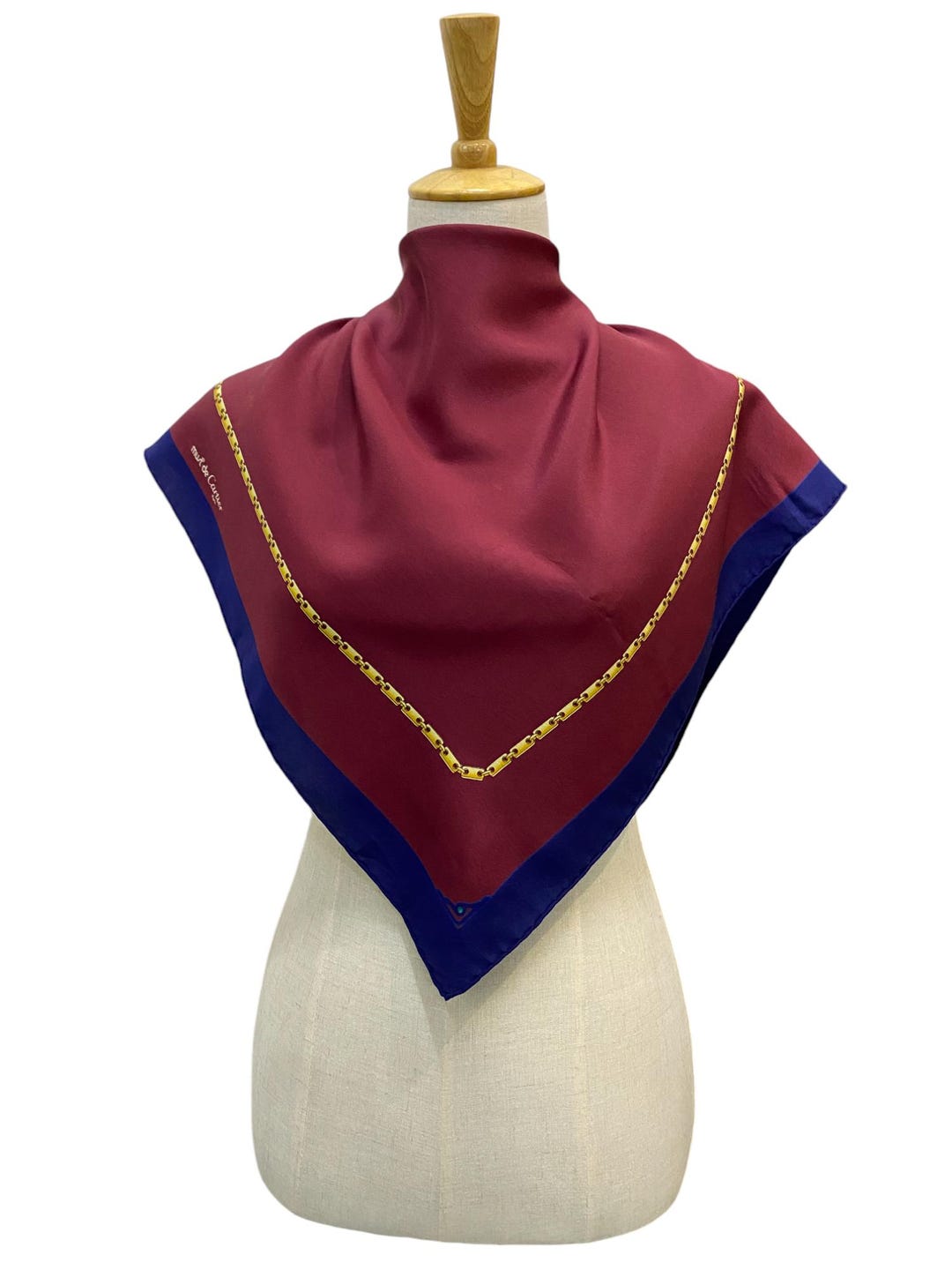 ヴィンテージ カルティエ シルクスカーフ大判85cm ヴィンテージ