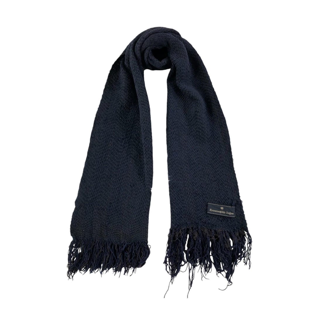 【れお未使用】『Ermenegildo Zegna 』シルクストール Ermenegildo Zegna Scarf Ermenegildo Zegna Wool Scarf