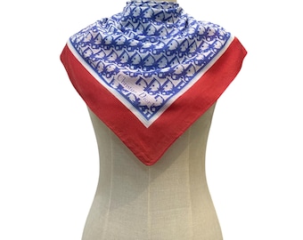 Vintage Christian Dior Silk Scarf Christian Dior Oblique Silk