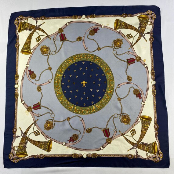 Vintage Silk Scarf, Twill Silk Scarf, Vintage Silk Muffler