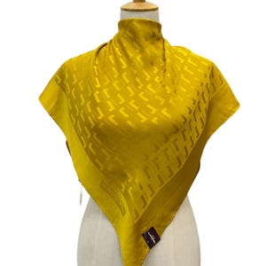 NWT Vintage Lancel Silk Scarf Floral Scarf Neck Scarf Neckwear Classic Scarves Silk Accessories Women Summer Vintage Abstract Scarves