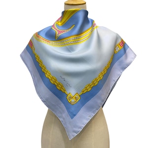 Vintage Cartier Silk Scarf, Must De Cartier Silk Scarf, Vintage Luxury Scarf, Cartier Silk Muffler, Vintage Must De Cartier Neck Scarf