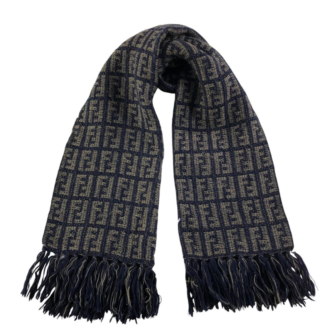 Vintage Fendi Scarf Roma Italia Fendi Wool Scarf Vintage Fendi