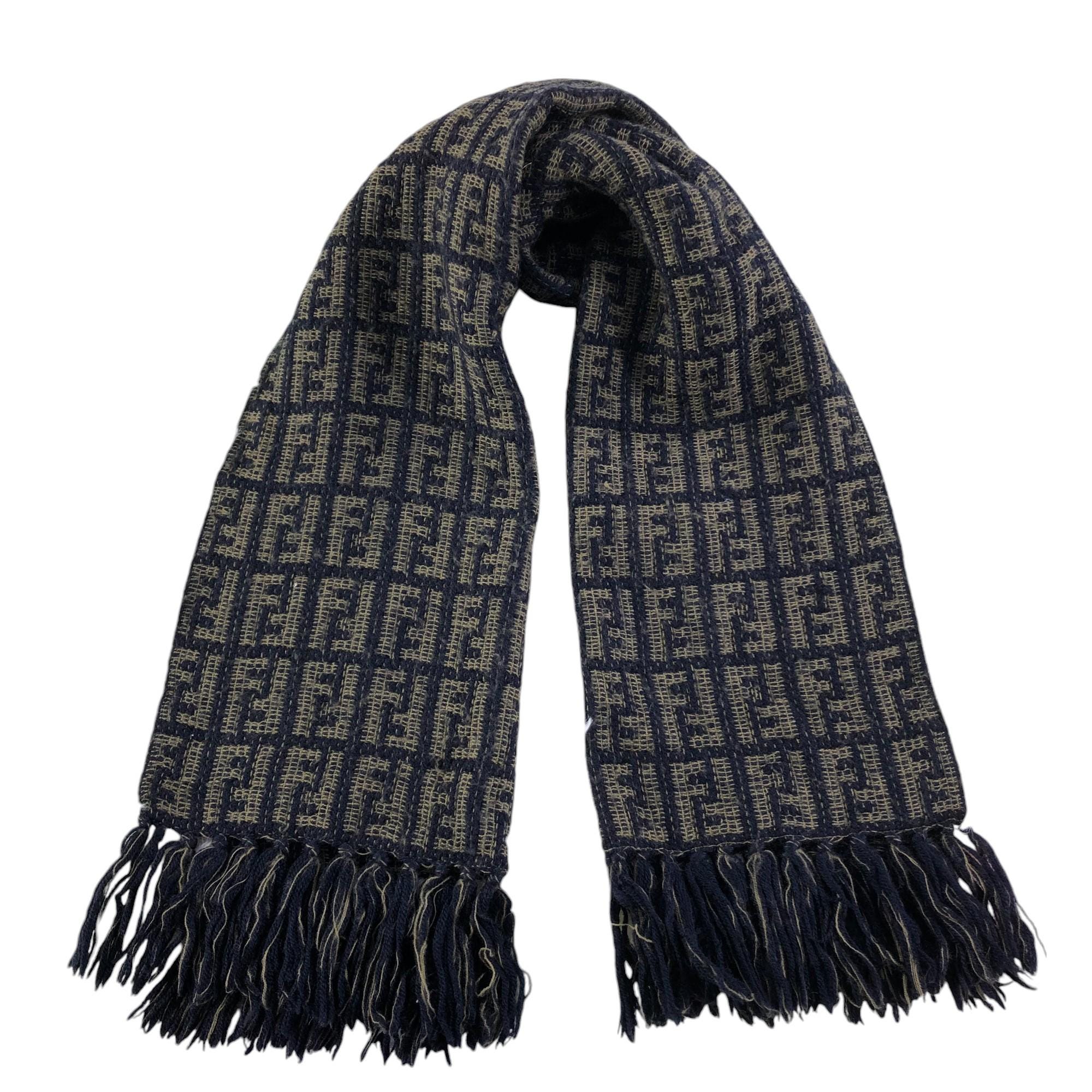 Vintage Fendi Scarf Roma Italia Fendi Wool Scarf Vintage Fendi