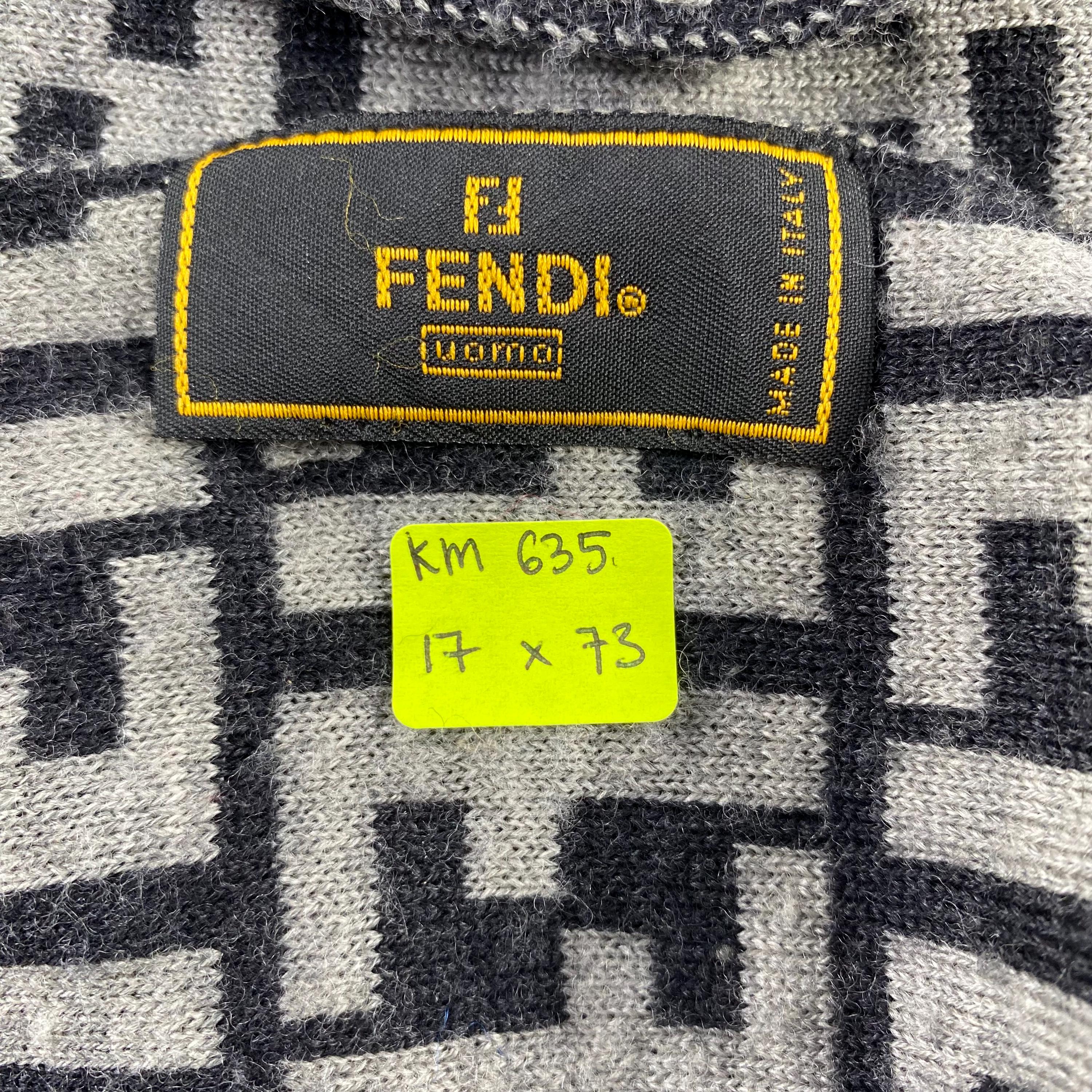 Vintage Fendi Scarf Roma Italia Fendi Wool Scarf Vintage Fendi