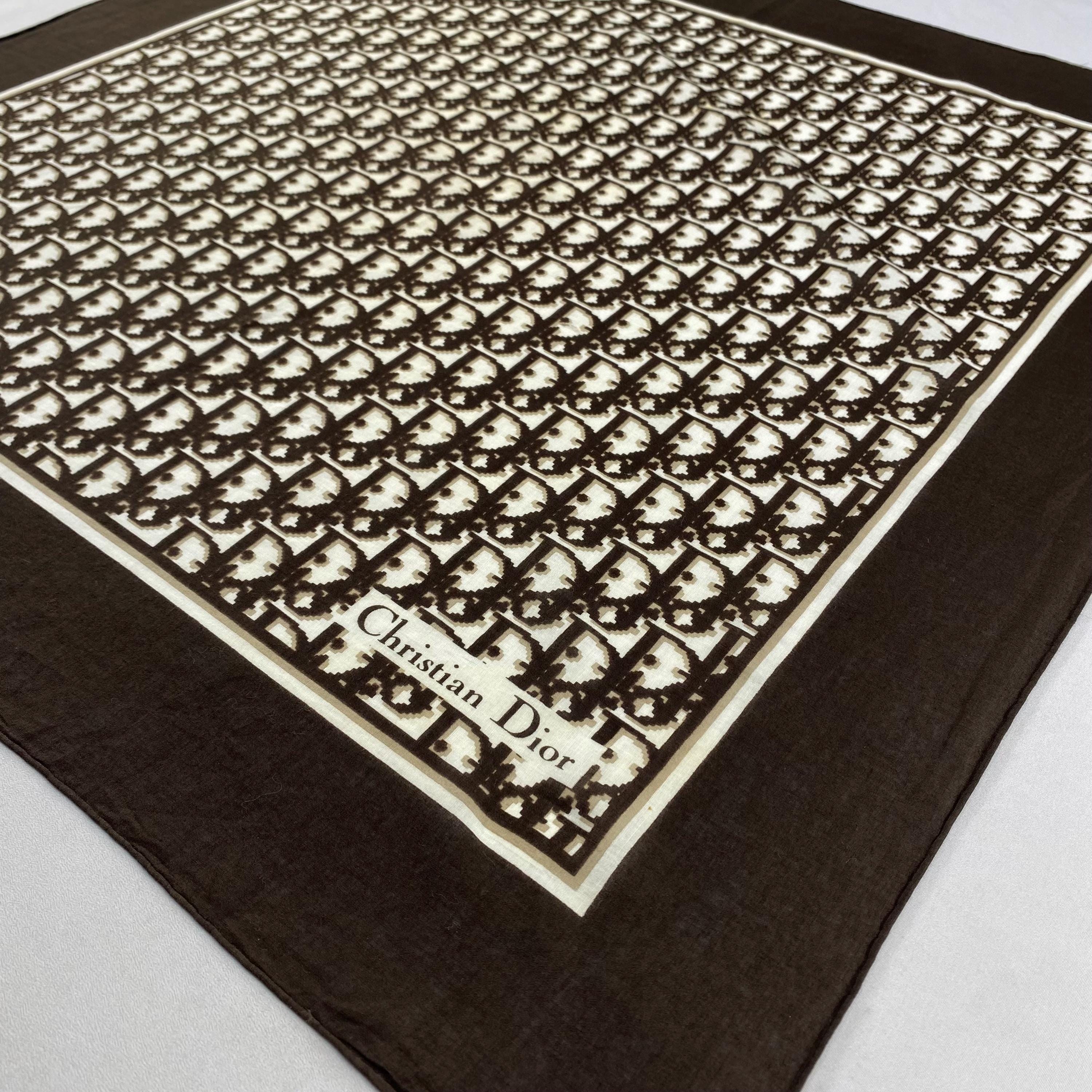 Vintage Christian Dior Trotter Silk Scarf Christian Dior Oblique